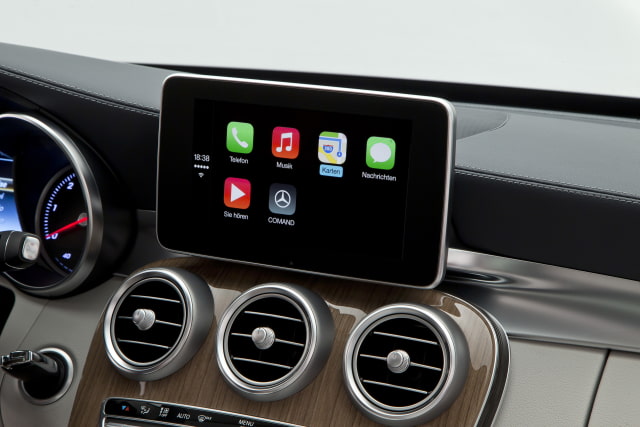 Mercedes-Benz Premieres Apple CarPlay in the New C-Class [Photo Gallery]