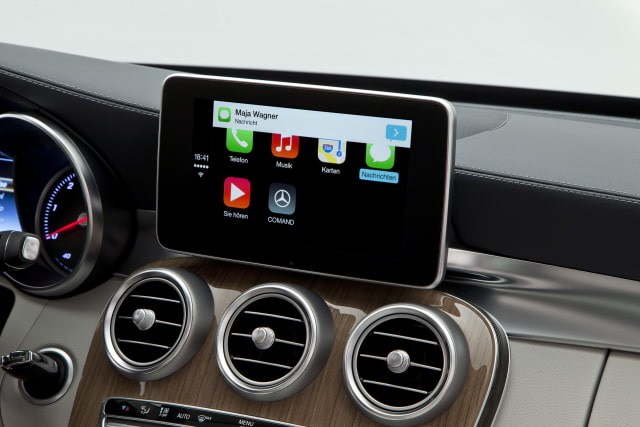 Mercedes-Benz Premieres Apple CarPlay in the New C-Class [Photo Gallery]