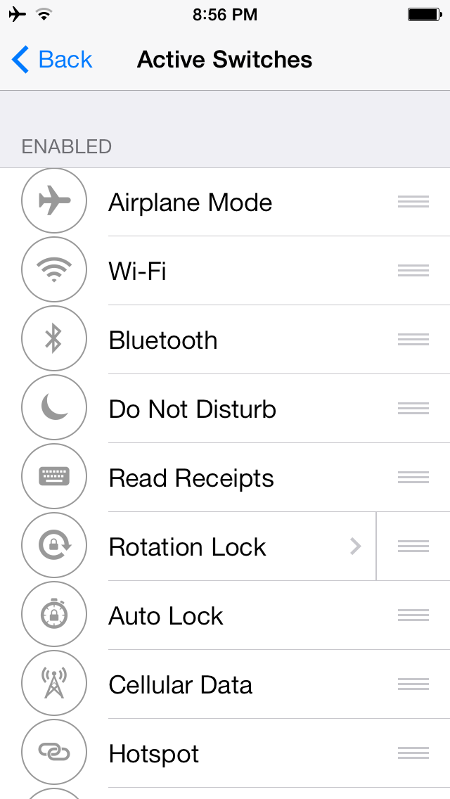 ReadReceiptFS Adds an iMessage Read Receipt Toggle to Control Center