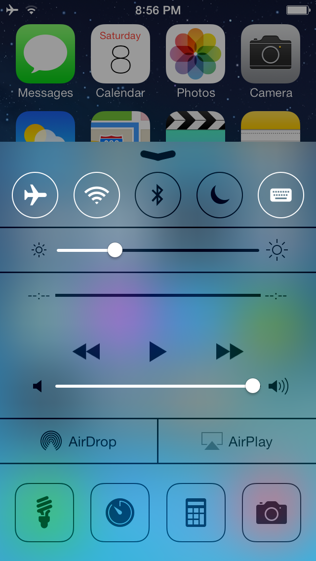 ReadReceiptFS Adds an iMessage Read Receipt Toggle to Control Center