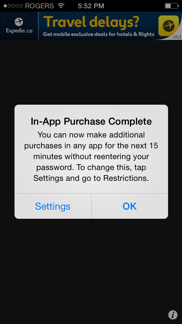 Apple Introduces New In-App Purchase Warning in iOS 7.1