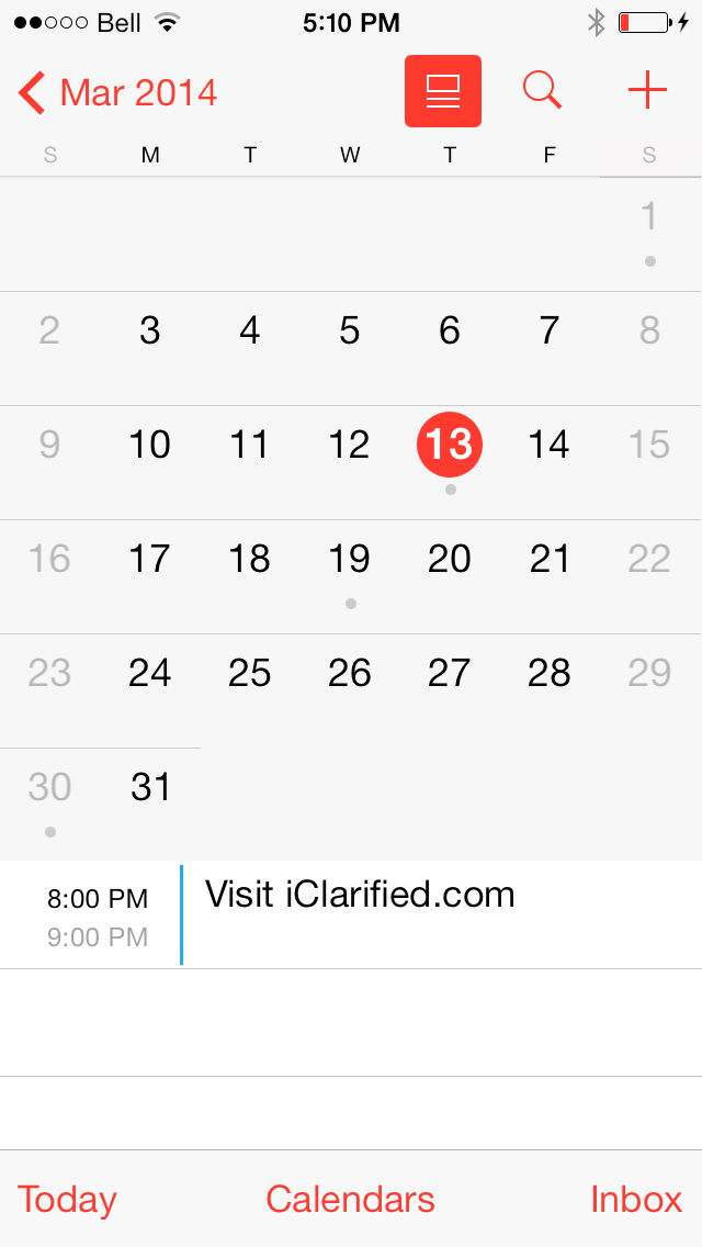 Ryan Petrich Releases the iOS 7.1 Calendar App for iOS 7.x