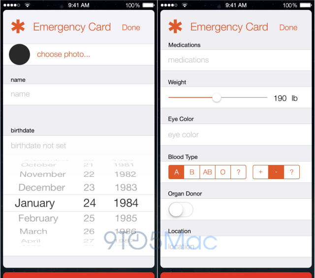 iOS 8 Healthbook App Detailed? [Images]