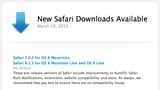Apple Seeds Pre-Release Versions of Safari 7.0.3 and Safari 6.1.3 to Developers