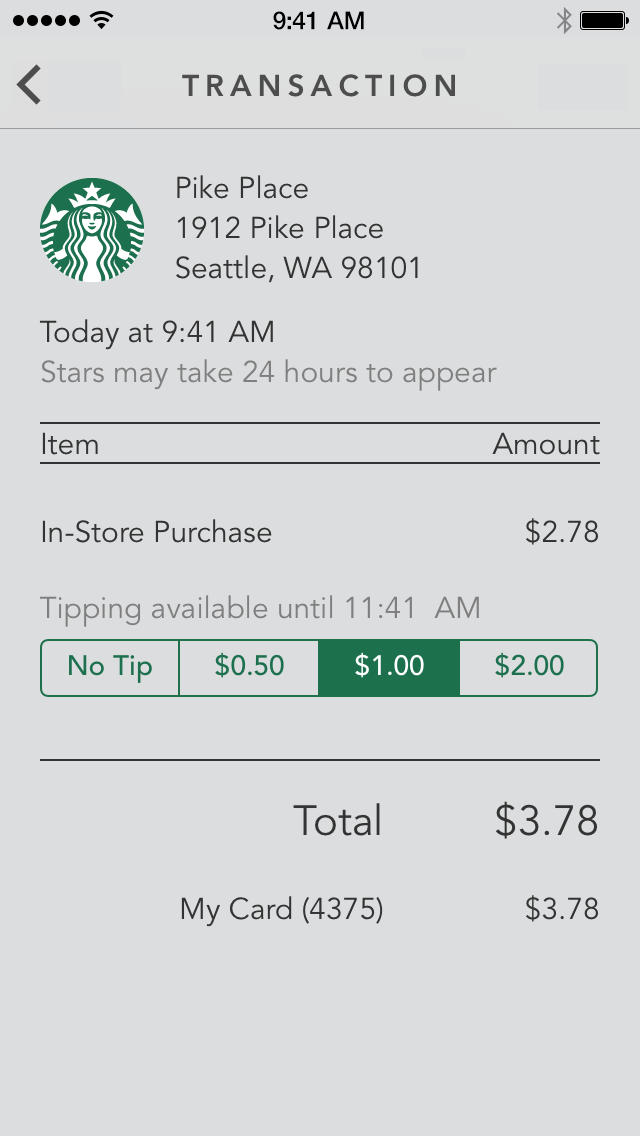 Starbucks Updates iPhone App With Digital Tipping, Shake