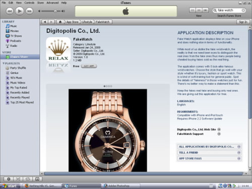 Cartier Sues Apple for Allowing Fake Watch App