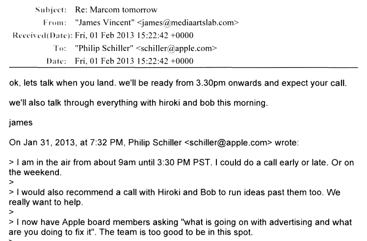 Phil Schiller Explodes on Apple&#039;s Advertising Agency In Recently Uncovered Email Exchange