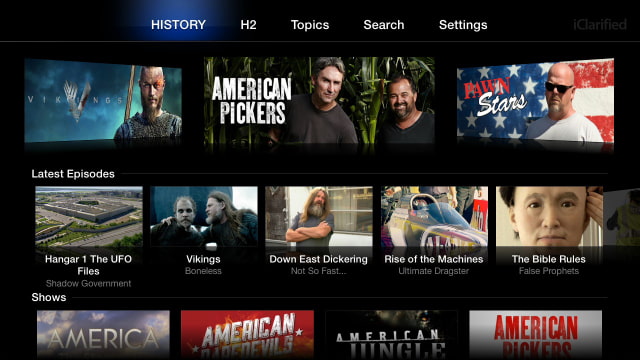 Apple Adds New A&amp;E, History, Lifetime Channels to Apple TV