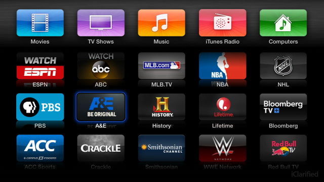 Apple Adds New A&amp;E, History, Lifetime Channels to Apple TV