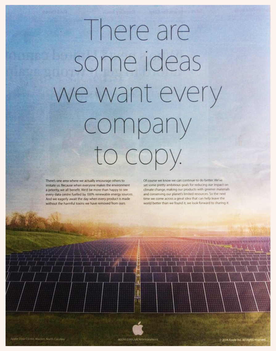 Apple Takes Jab at Samsung With New Earth Day Ad [Photo]