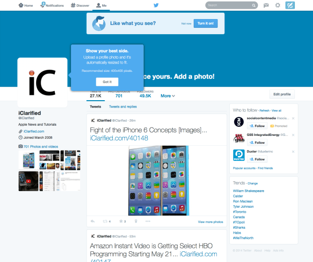 How to Get the New Redesigned Twitter Profile Now