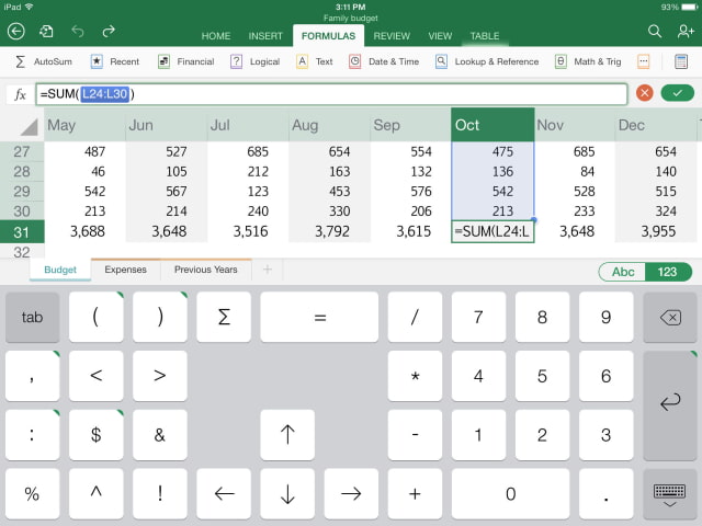 Microsoft Excel for iPad Gets AirPrint Support