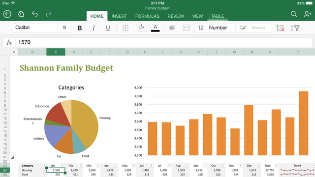 Microsoft Excel for iPad Gets AirPrint Support - iClarified