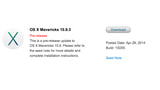 Apple Seeds New Build of OS X Mavericks 10.9.3 to Developers