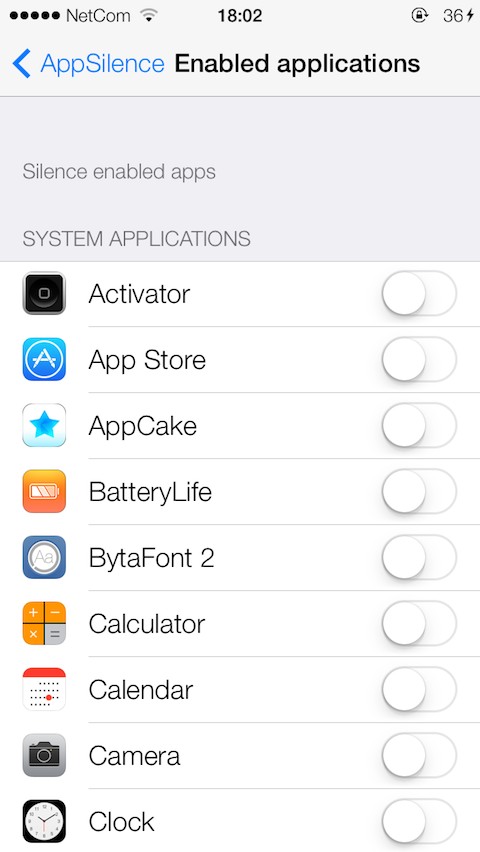 AppSilence Tweak Lets You Silence Specific Apps