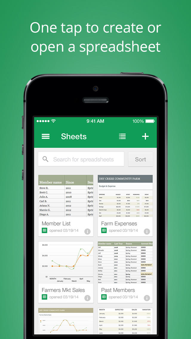 New &#039;Google Sheets&#039; Spreadsheets App Released for iOS