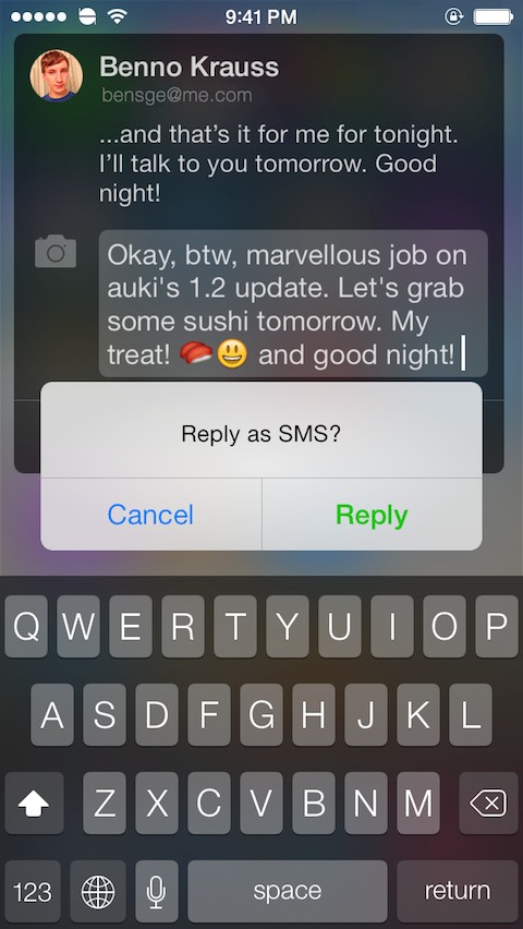 Auki Quick Reply/Compose Tweak Gets New Dark Mode With Scheduling