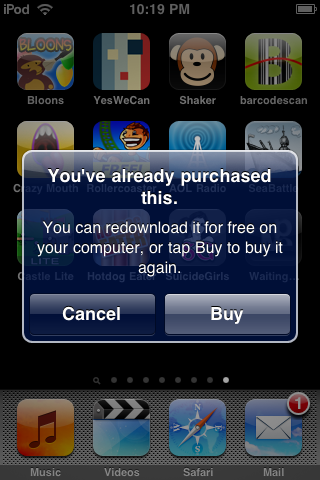 Apple to Charge for Redownloading iPhone Apps?