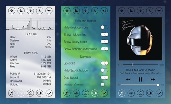 Utilidad Nueva, trae Centro de Control a Mac