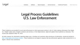 Apple Publishes New Legal Process Guidelines for U.S. Law Enforcement