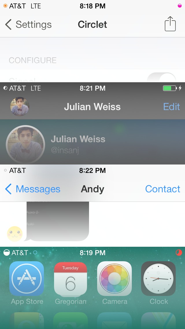 Circlet Tweak Replaces Your Status Bar Icons With Informative Circles