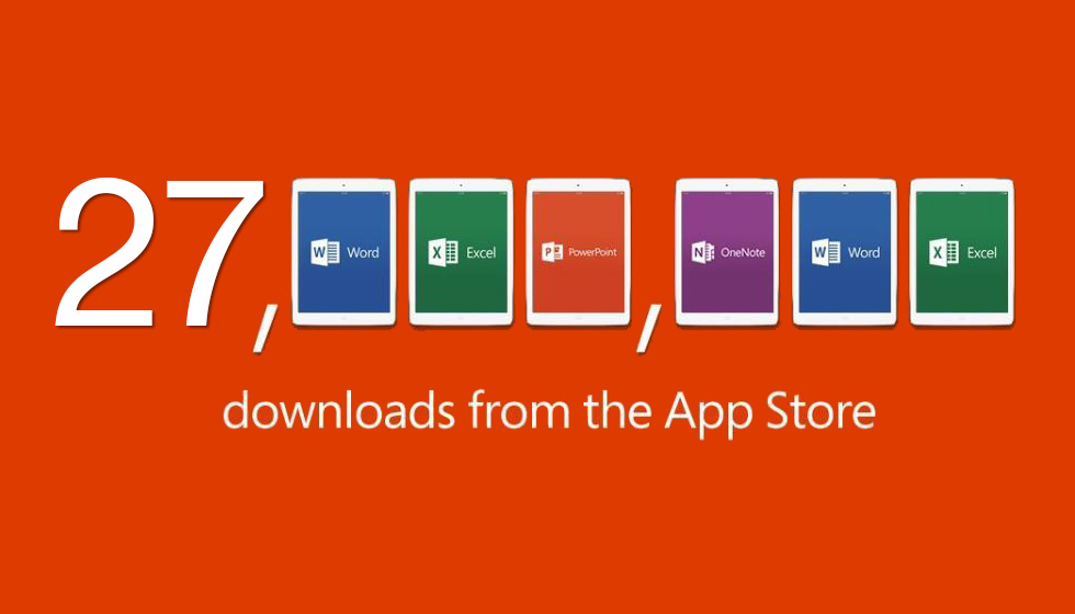 Office for iPad Has Been Downloaded 27 Million Times