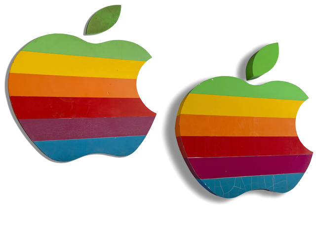 Original &#039;Rainbow&#039; Apple Headquarter Signs Go Up For Auction