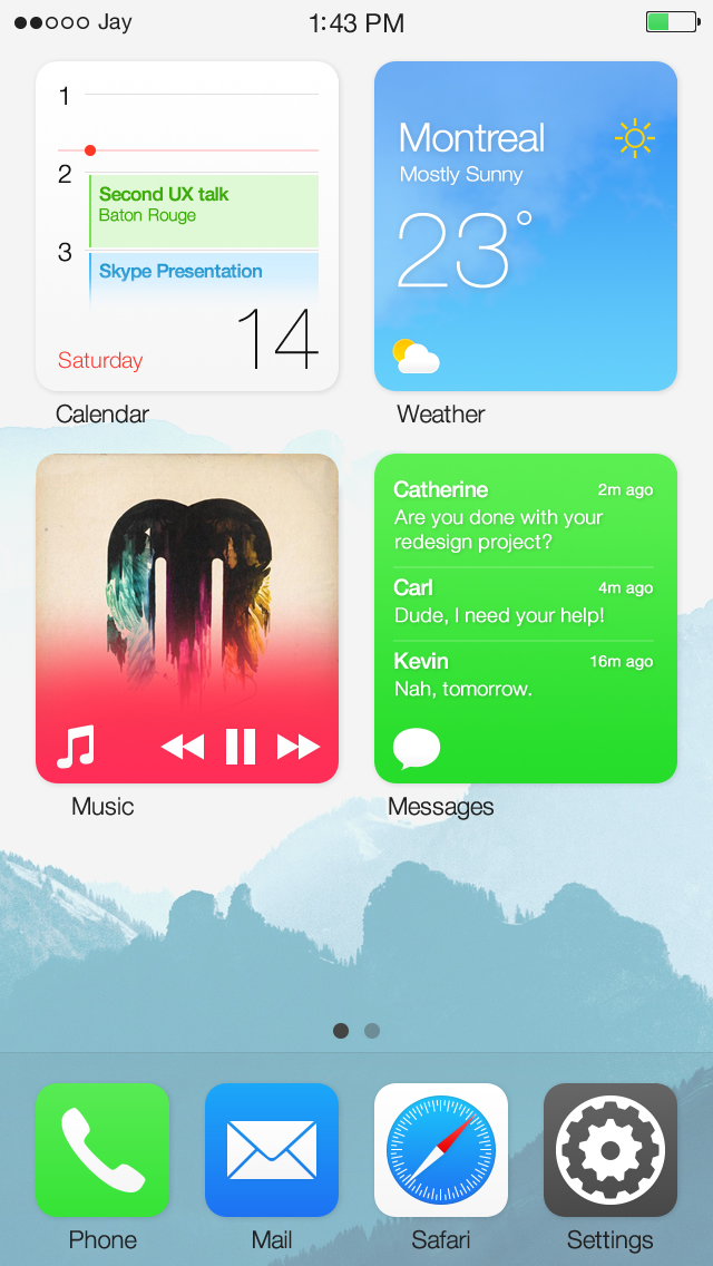 New iOS 8 Concept Lets You Expand Icons Into Widget Blocks [Video]