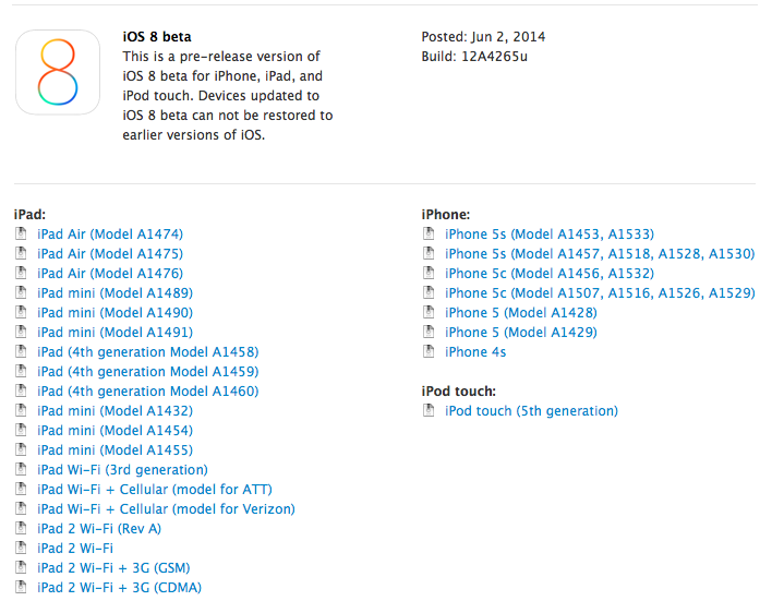 Apple Releases iOS 8 Beta to Developers for Testing [Download]