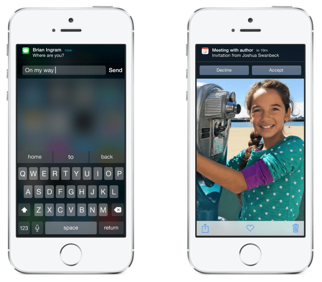 What&#039;s New in iOS 8: Interactive Notifications, Contact Shortcuts
