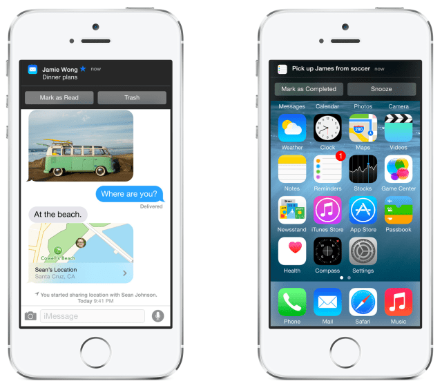 What&#039;s New in iOS 8: Interactive Notifications, Contact Shortcuts