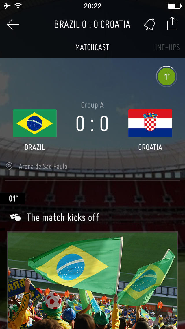 Official FIFA App Updated for the 2014 World Cup in Brazil