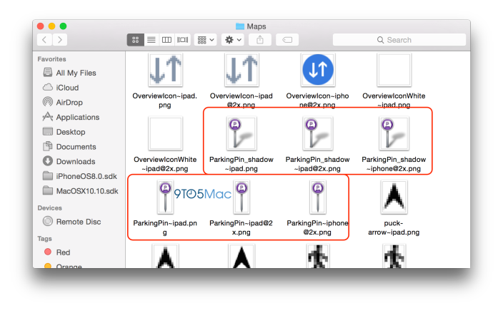 Hidden iOS 8 Icons Reveal That Apple is Working on a Way to Locate Your Parked Car