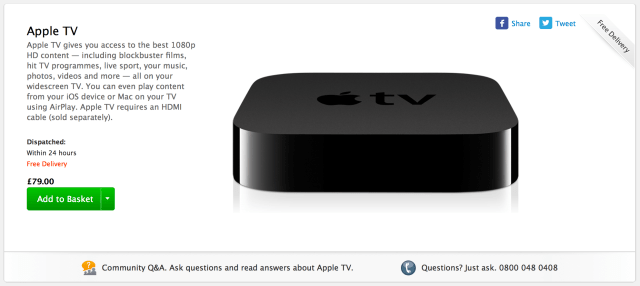 Apple Cuts Price of Apple TV and Mac Mini in Europe, Lowers iMac Price in the U.K.