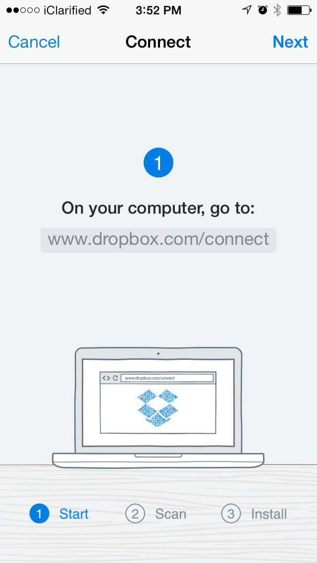 Dropbox App Now Lets You Setup Dropbox on a Computer Using Your iPhone&#039;s Camera