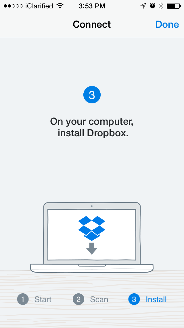 Dropbox App Now Lets You Setup Dropbox on a Computer Using Your iPhone&#039;s Camera