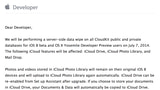 Apple Warns Developers of Server-Side Data Wipe for iOS 8 and OS X Yosemite on July 7th