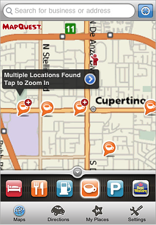 MapQuest Maps &amp; Directions On The iPhone