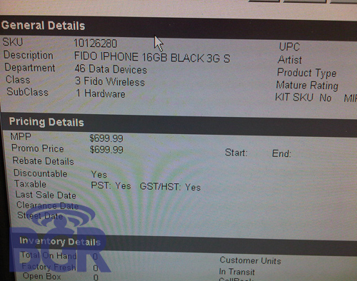 Rogers/Fido No Contract Pricing for the iPhone 3G S