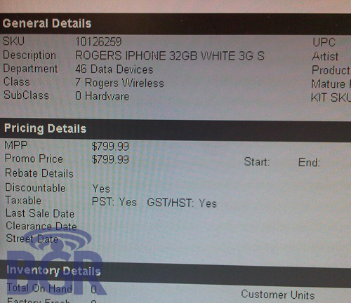 Rogers/Fido No Contract Pricing for the iPhone 3G S