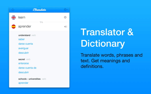 iTranslate App Launches for Mac