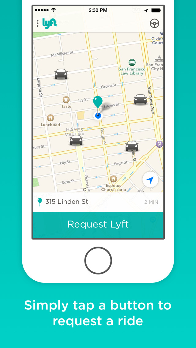 Lyft Ride Sharing App Gets All New Design