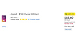 Best Buy is Selling $100 iTunes Gift Cards for $85