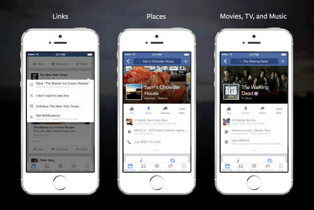 Facebook Announces New &#039;Save&#039; Feature for iOS, Android, Web [Video]