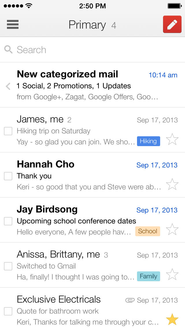 Gmail App Can Now Save Attachments to Google Drive, Insert Google Drive Files Into Messages