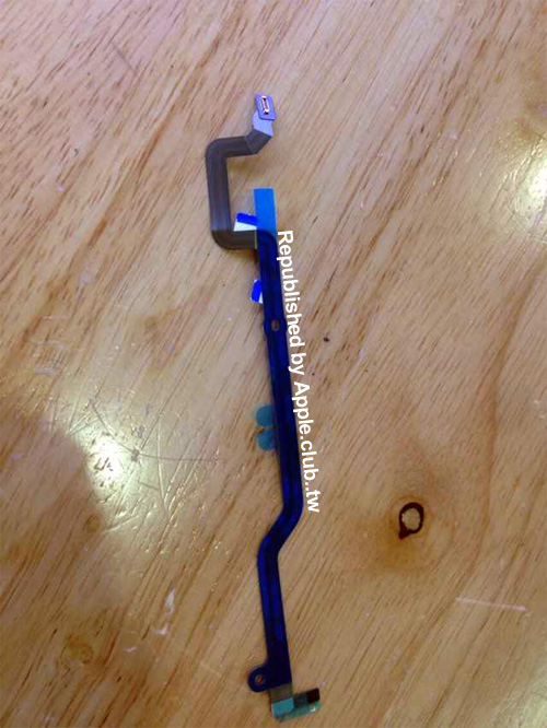 Purported 5.5-inch iPhone 6 Volume and Power Button Flex Cable, SIM Card Tray Surface