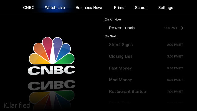 Apple TV Gets New CNBC and FOX NOW Channels