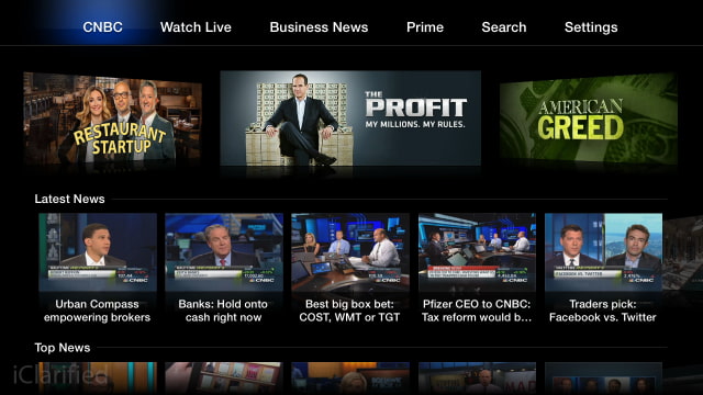 Apple TV Gets New CNBC and FOX NOW Channels