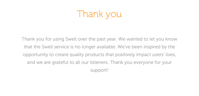 Swell Radio App Shut Down After Reportedly Being Acquired By Apple