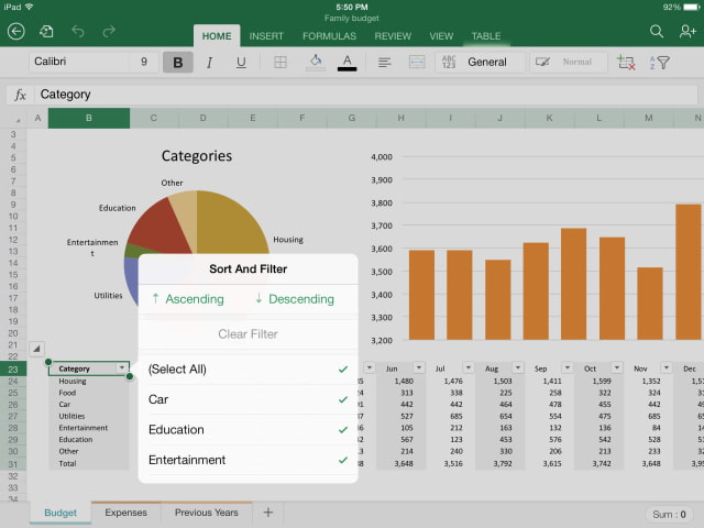 Microsoft Excel for iPad Gets External Keyboard Support, PivotTables, Print Options, More